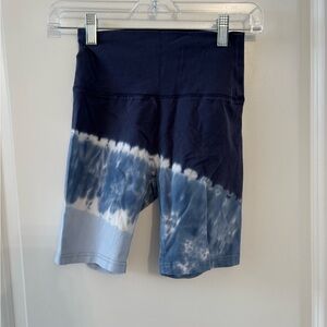 Aerie Blue Tie-Dye Biker Shorts
